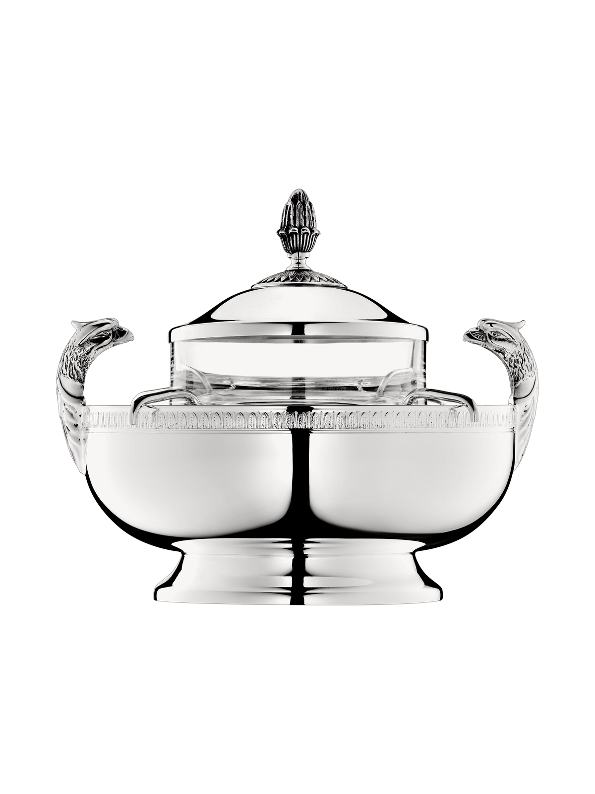 Набор для подачи икры с посеребрением — Malmaison