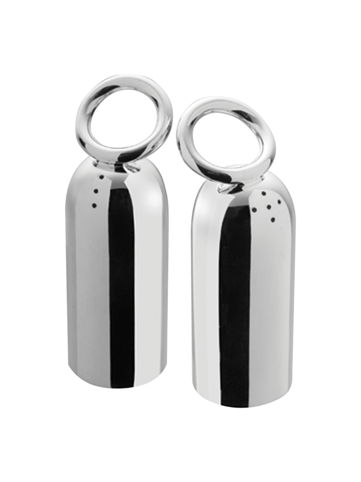 Набор для соли и перца с посеребрением — Vertigo