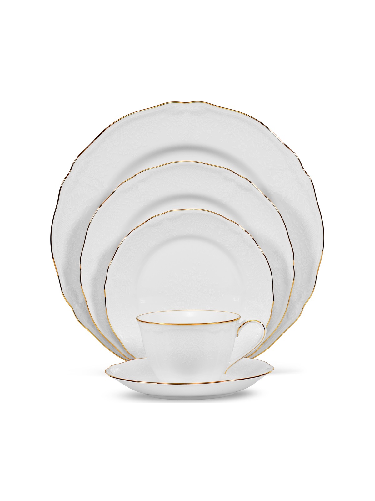 Princess Bouquet Gold — столовый набор, 5 предметов