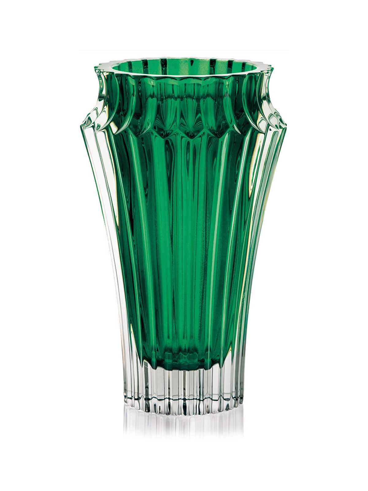 Crown Jewel Vase, 25 cm, Green