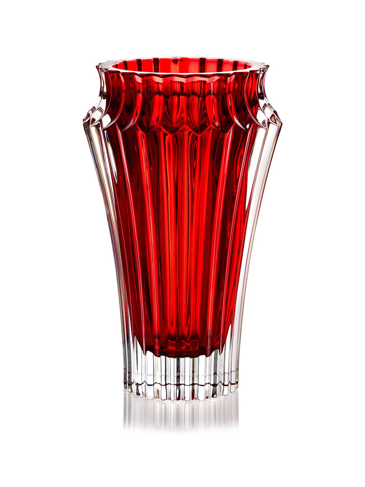 Crown Jewel Vase, 25 cm, Red