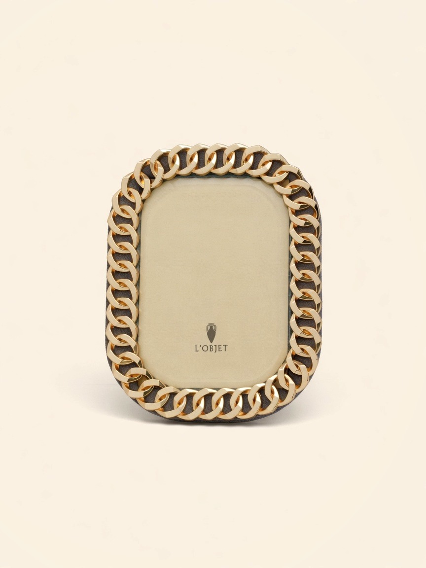 Cuban Link — Frame for 4×6 Photo, Gold