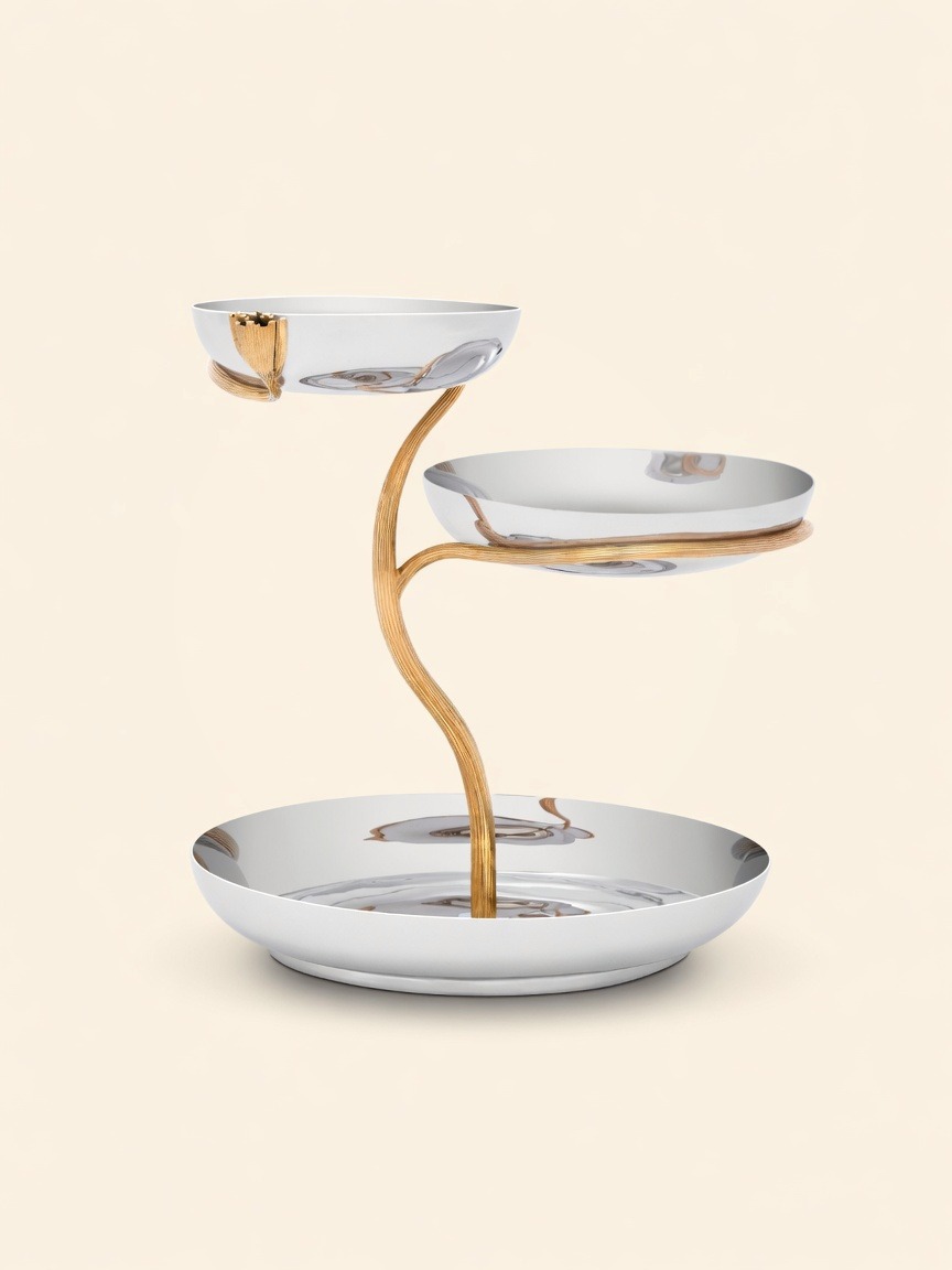 Deco Leaves — Large 3-Tier Server
