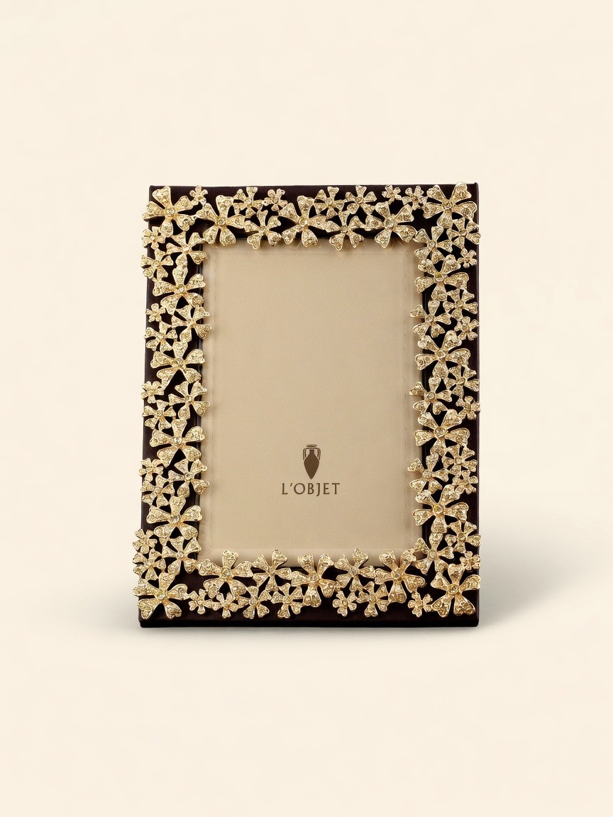 Garland — Frame for 8×10 Photo, Gold, Yellow Crystals