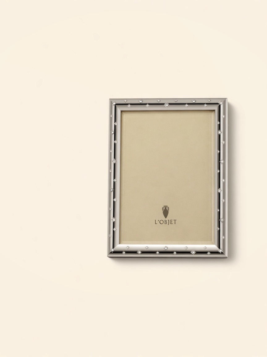 Stars — Frame for 4×6 Photo, Platinum