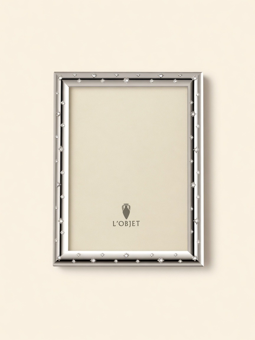 Stars — Frame for 5×7 Photo, Platinum