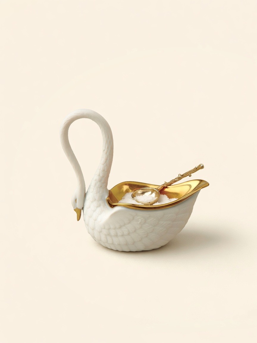 Swan — Salt Cellar, White