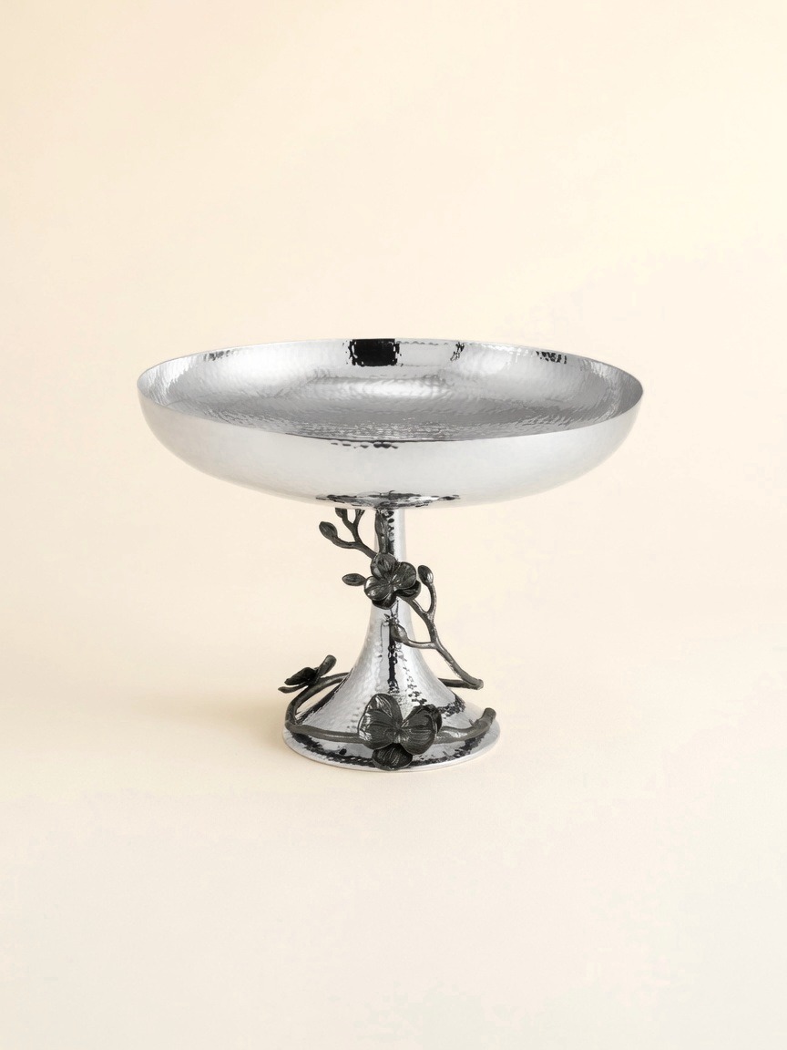 Black Orchid — Footed Centerpiece Bowl