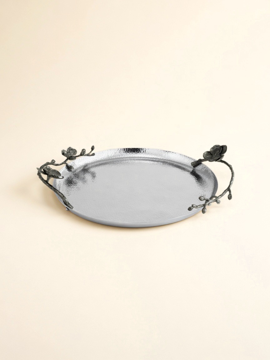 Black Orchid — Round Tray