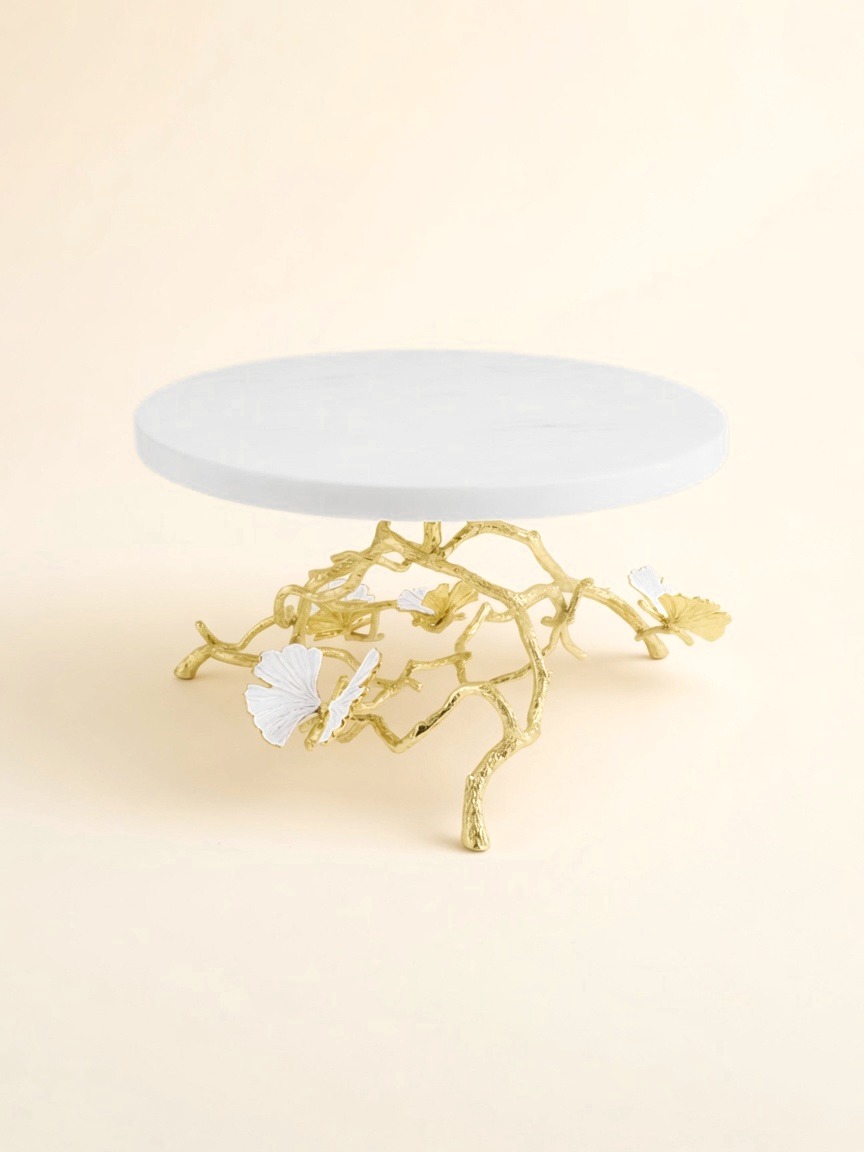 Butterfly Ginkgo Gold — Cakestand