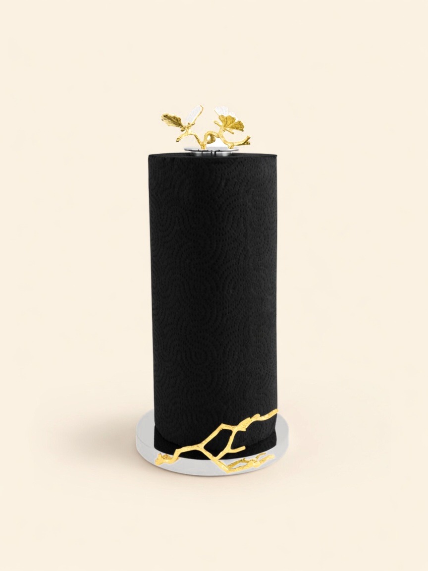 Butterfly Ginkgo Gold — Paper Towel Holder