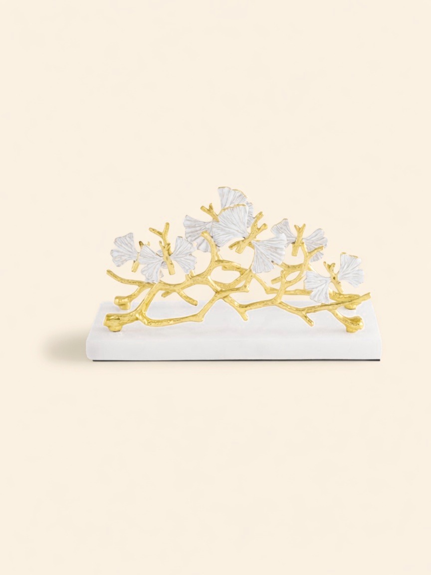 Butterfly Ginkgo Gold — Vertical Napkin Holder