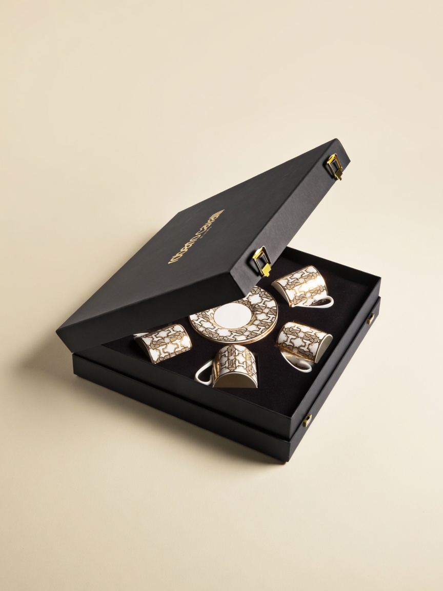 Monogram Gold — кофейная чашка с блюдцем