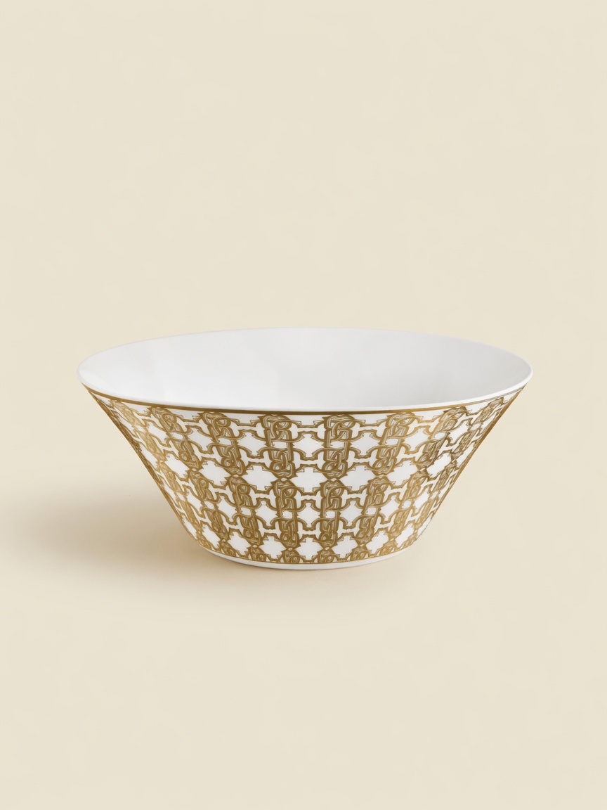 Monogram Gold — салатник Ø 26,5 x H 11 см