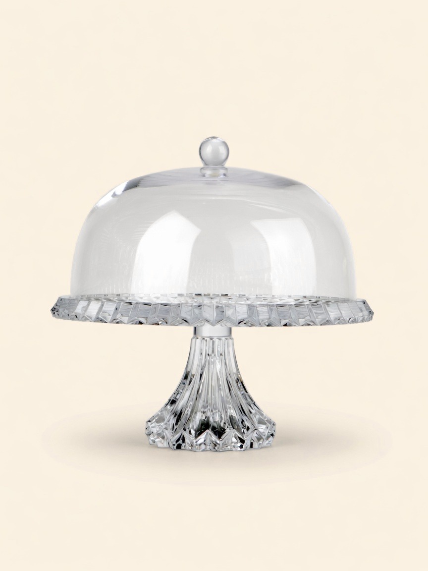 Crown Jewel — Footed Platter with Dome, 33 cm