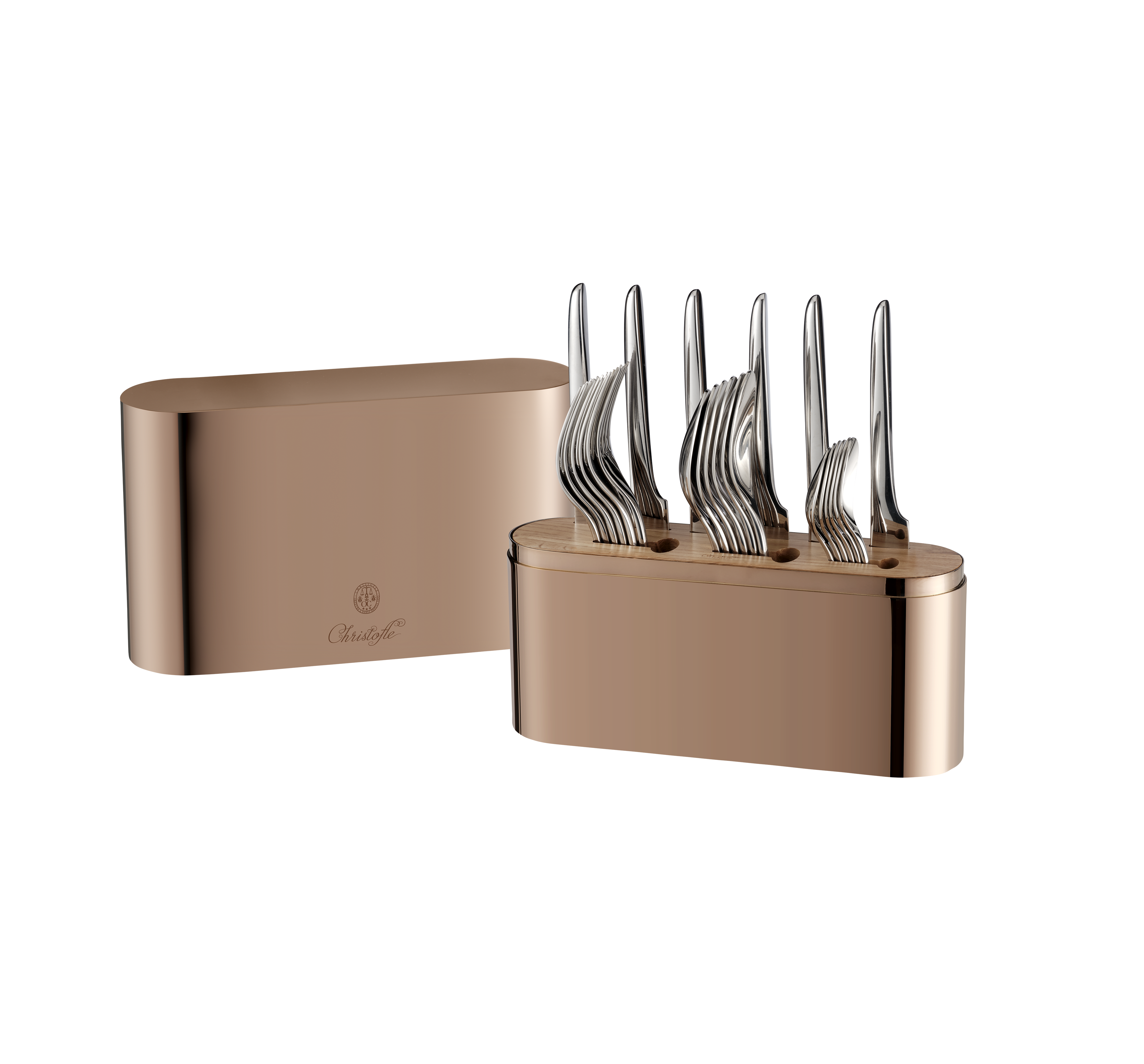 Медный футляр из нержавеющей стали для 24 предметов (продаётся пустым) — Concorde Variations 4