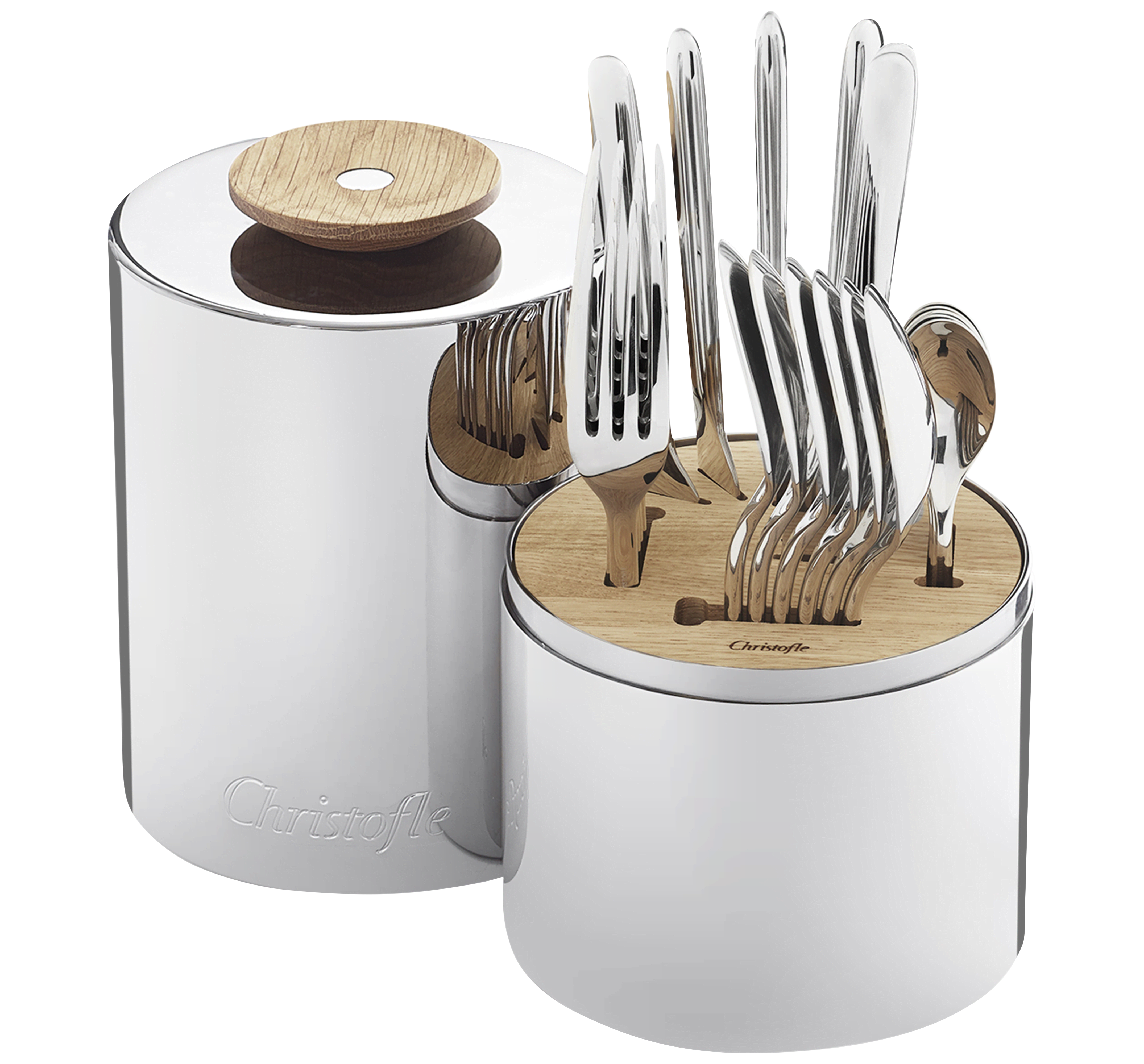 Столовый набор из нержавеющей стали, 24 предмета, с футляром — Essentiel