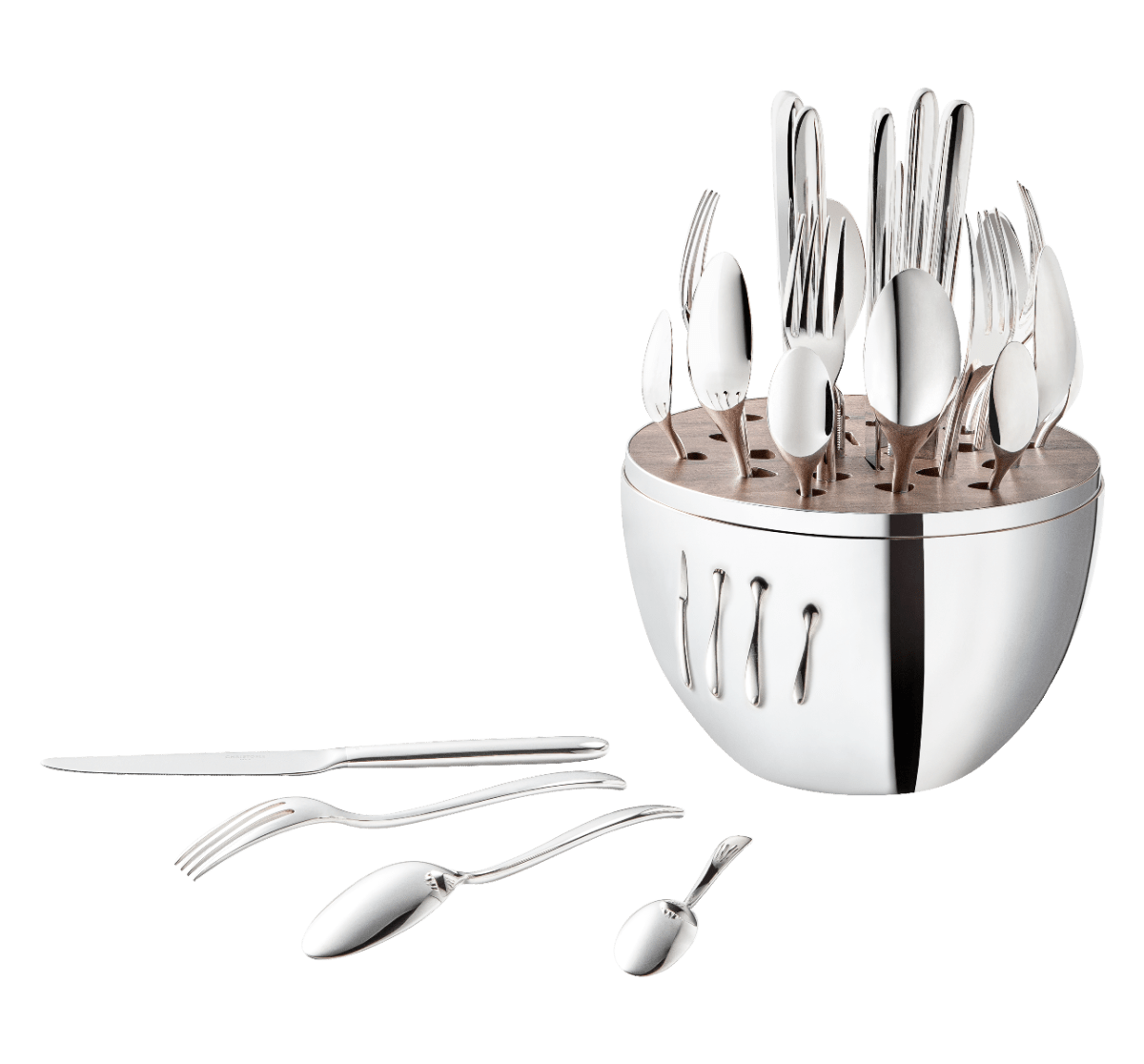 24-Piece Silver-Plated Flatware Set with Chest — Mood