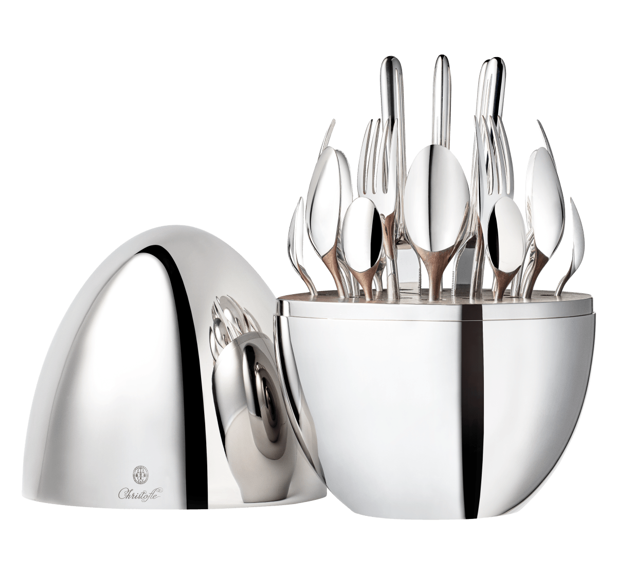 24-Piece Silver-Plated Flatware Set with Chest — Mood 3