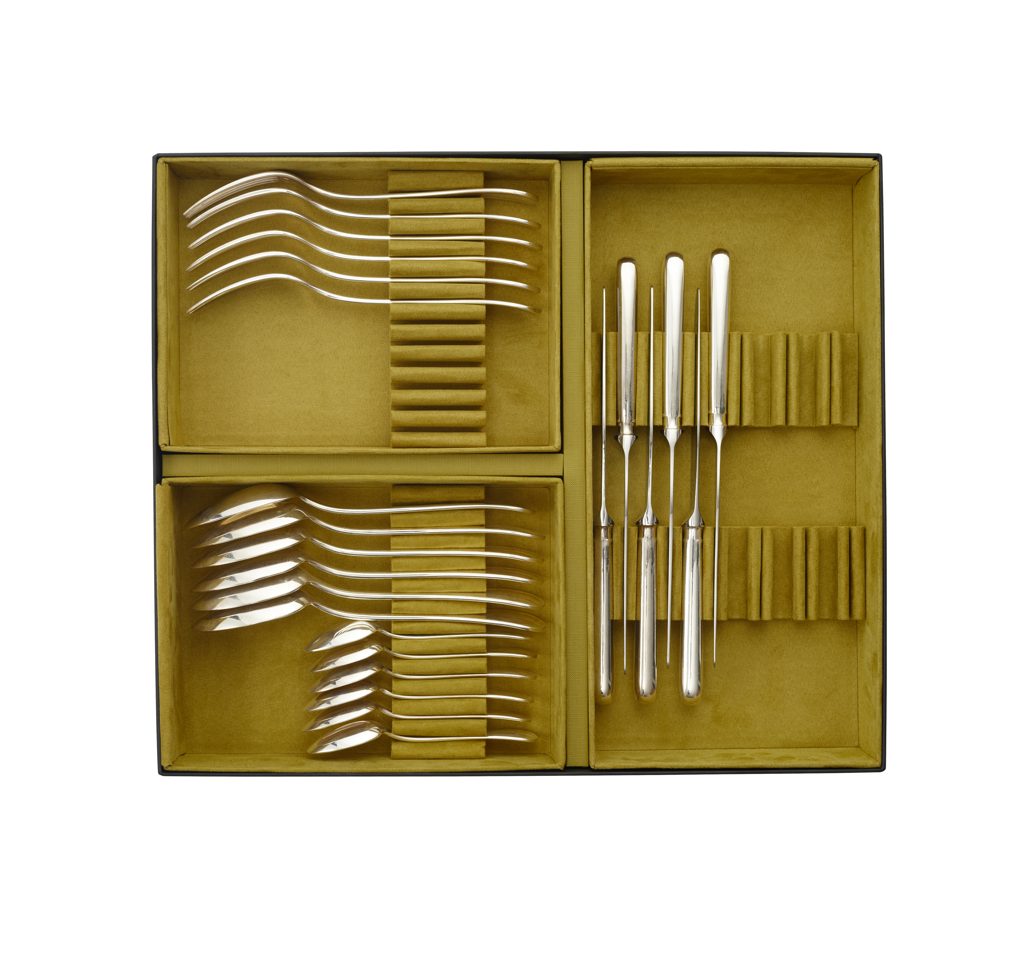 Столовый набор из нержавеющей стали, 24 предмета, с футляром — Perles Acier 3