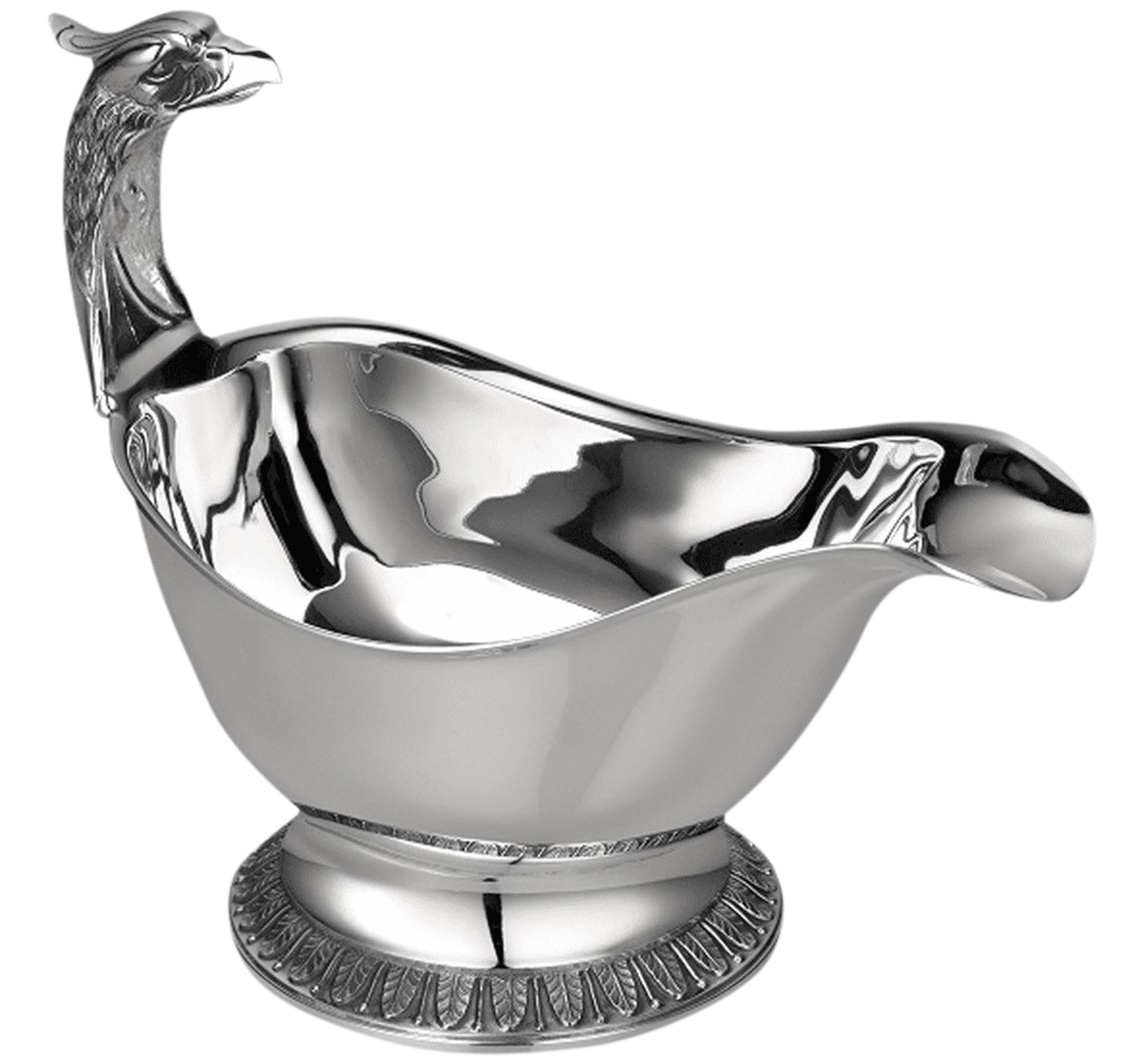 Большой соусник с посеребрением — Malmaison