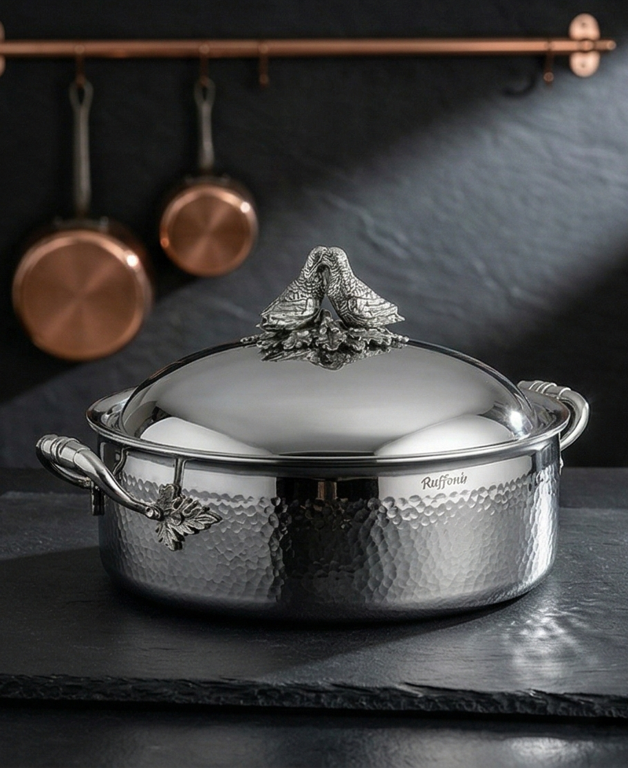 Braiser with Domed Lid — Lovebirds Edition