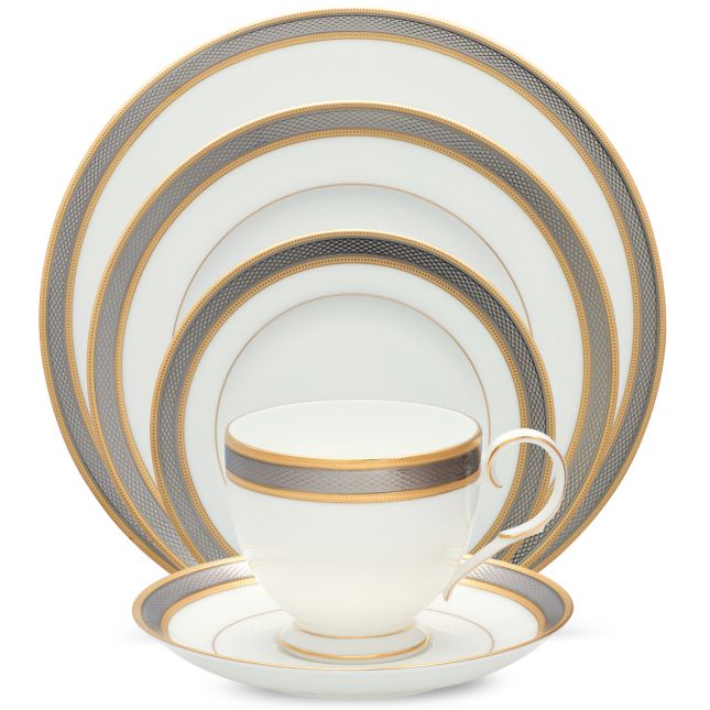 Brilliance Dinner Set for One – 5 pcs by Noritake