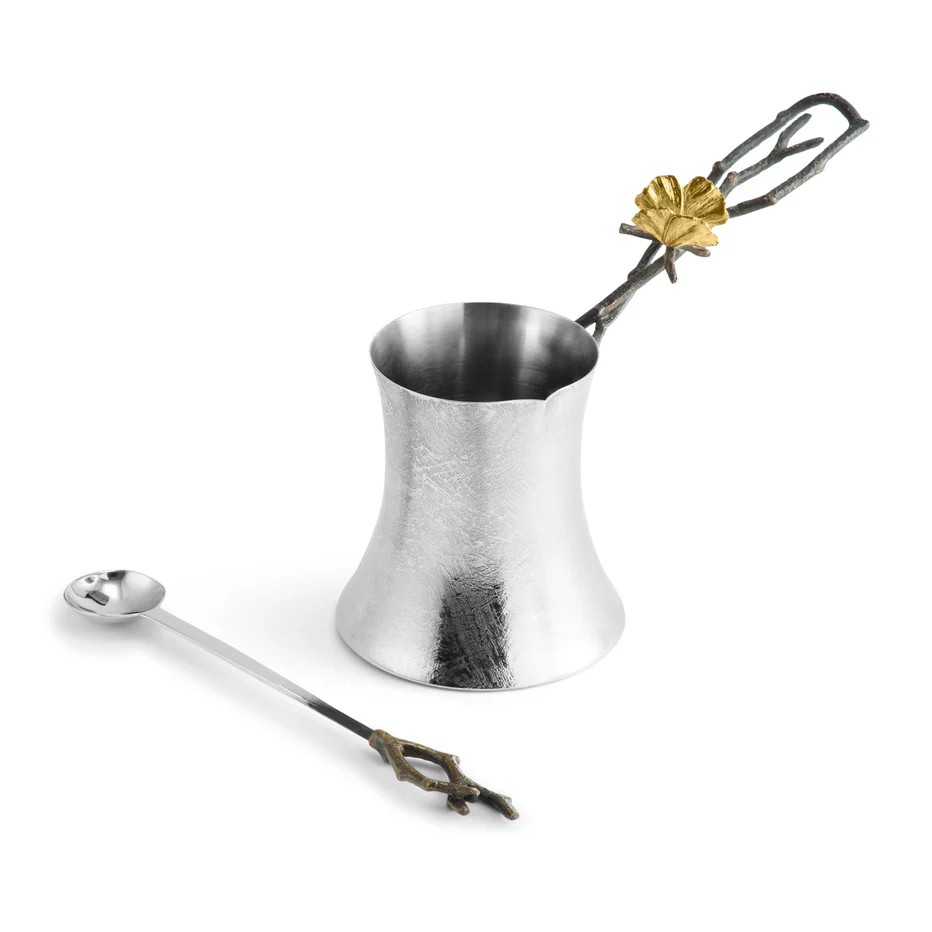 Butterfly Ginkgo Coffee Pot 250 ml with Spoon 22 cm