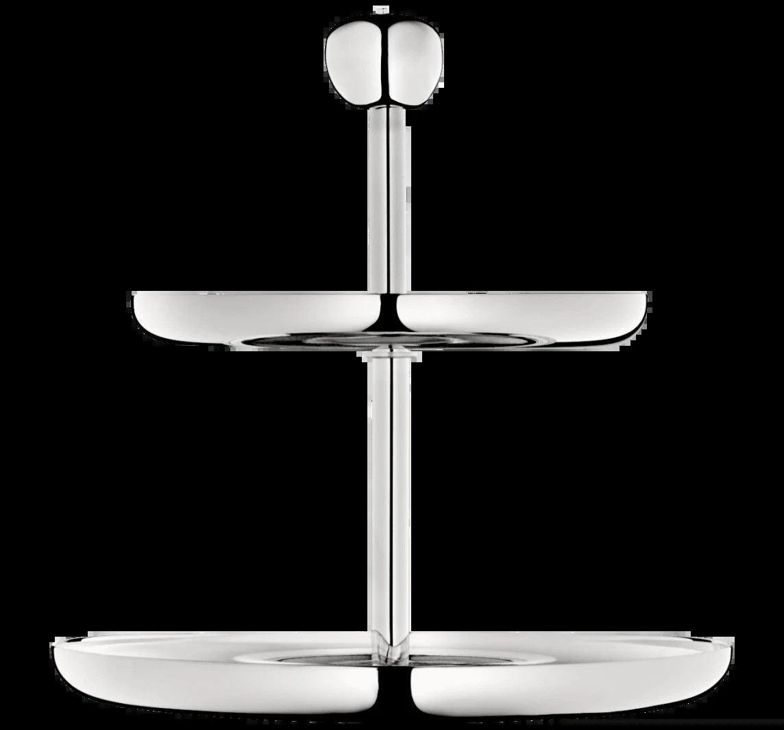 Christofle 2-tier pastry stand Jardin d’Eden 2