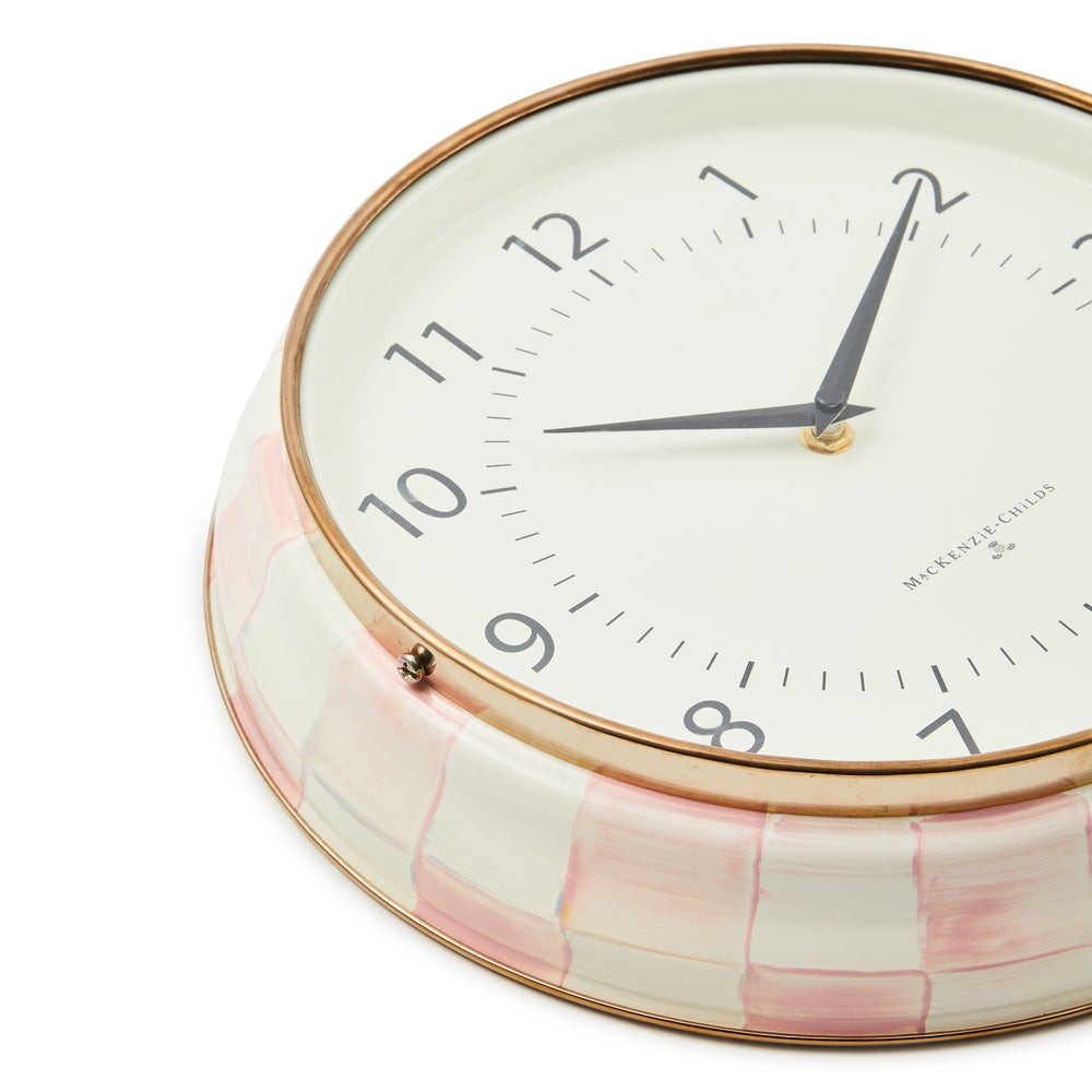 Rosy Check School Wall Clock 33 cm  2