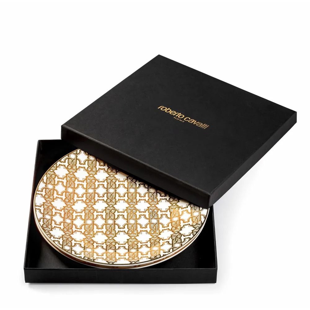 Тарелка Monogram Gold