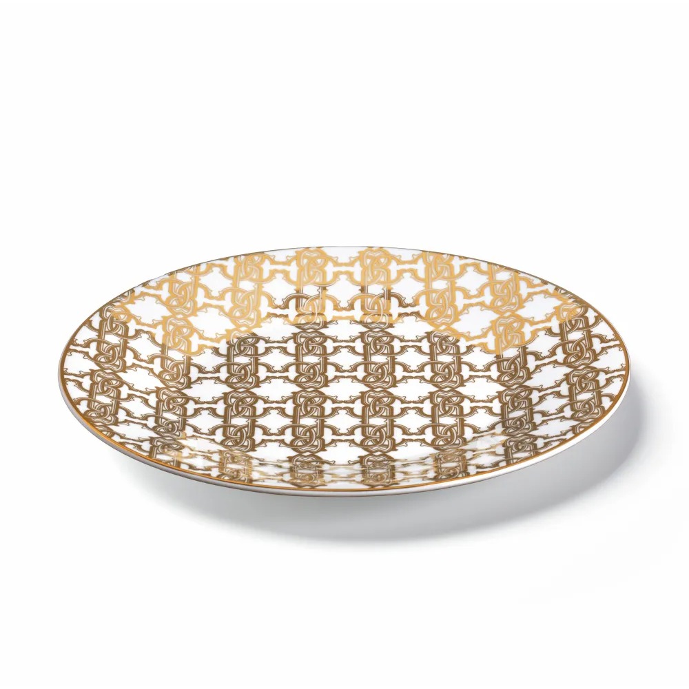 Тарелка Monogram Gold 3