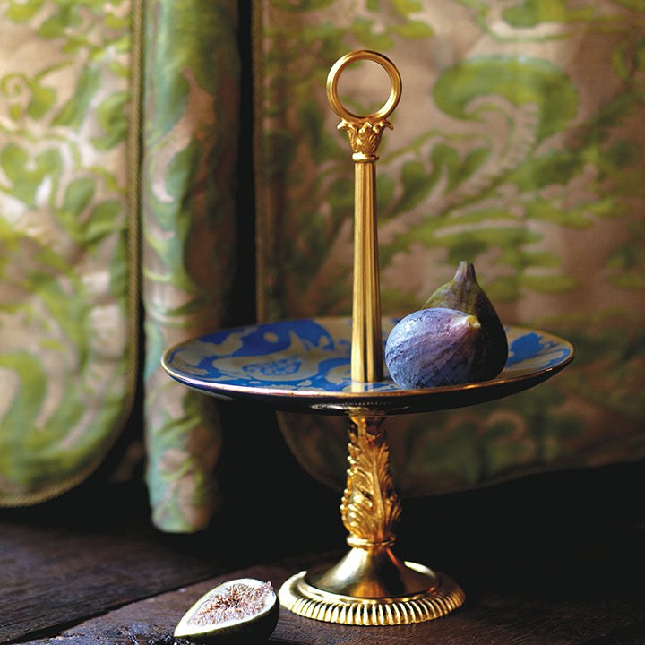 Fortuny — подставка для десертов Melagrana, синяя 2