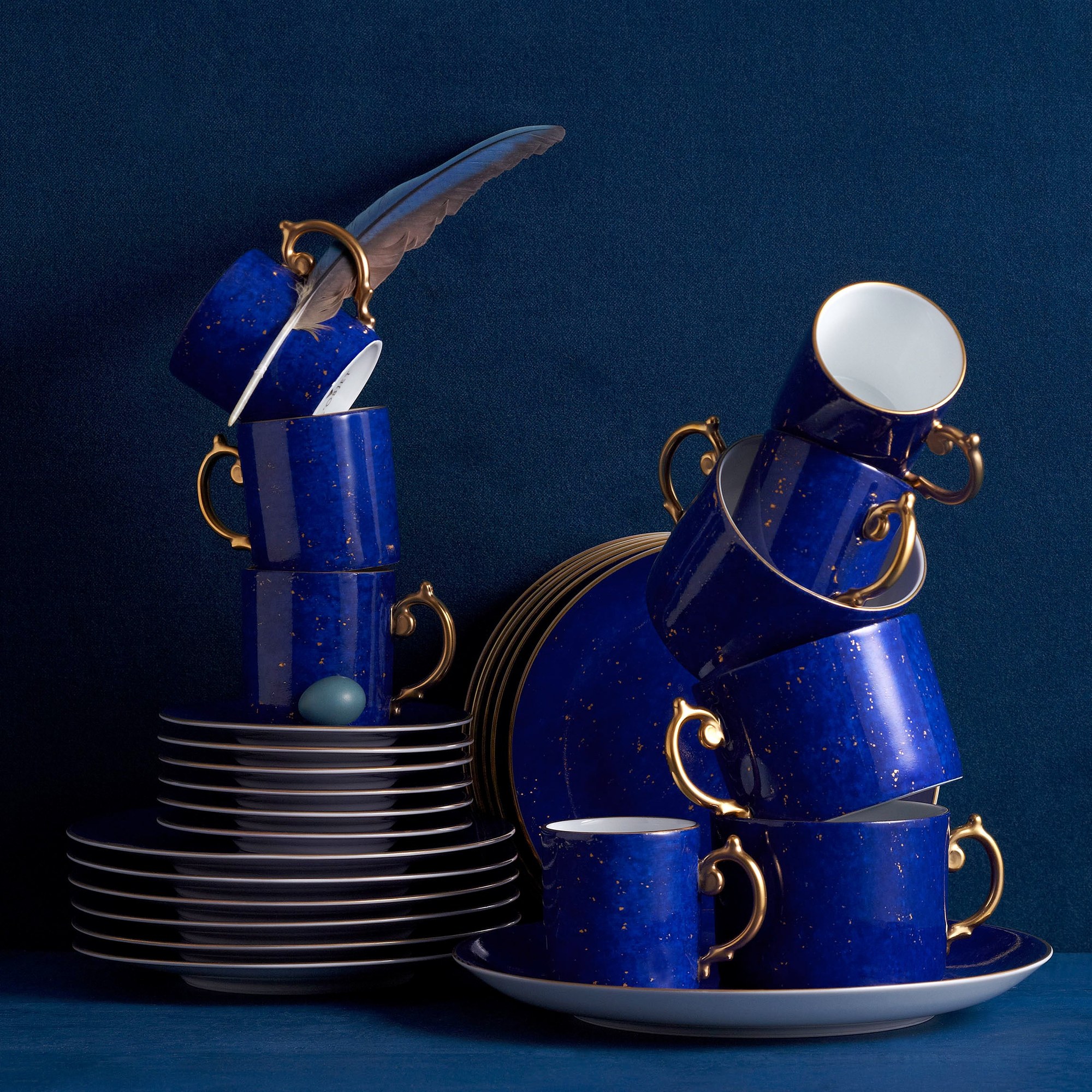Lapis — Espresso Cups & Saucers, Set of 6 2
