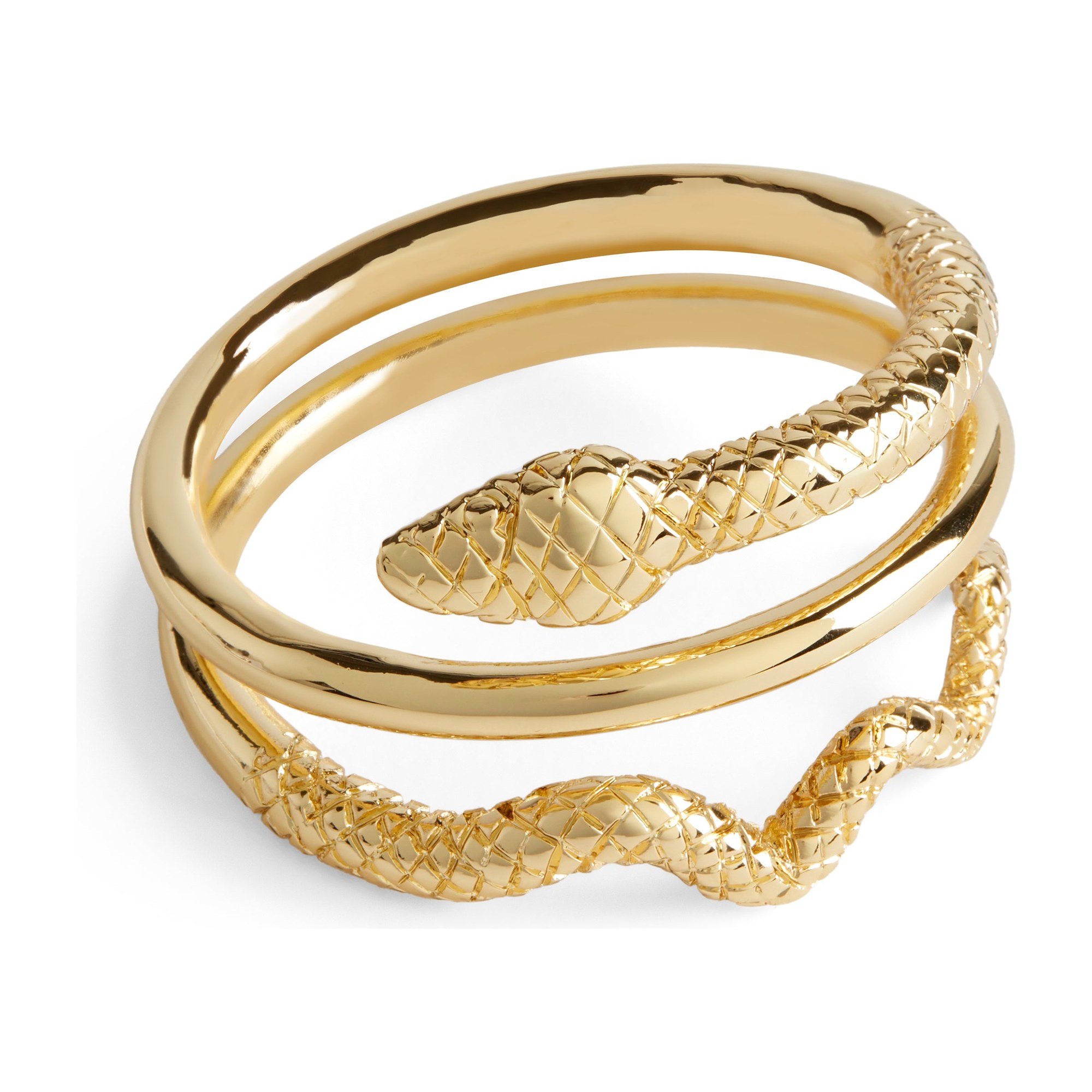 Snake — Napkin Rings, Gold, Set of 4 3