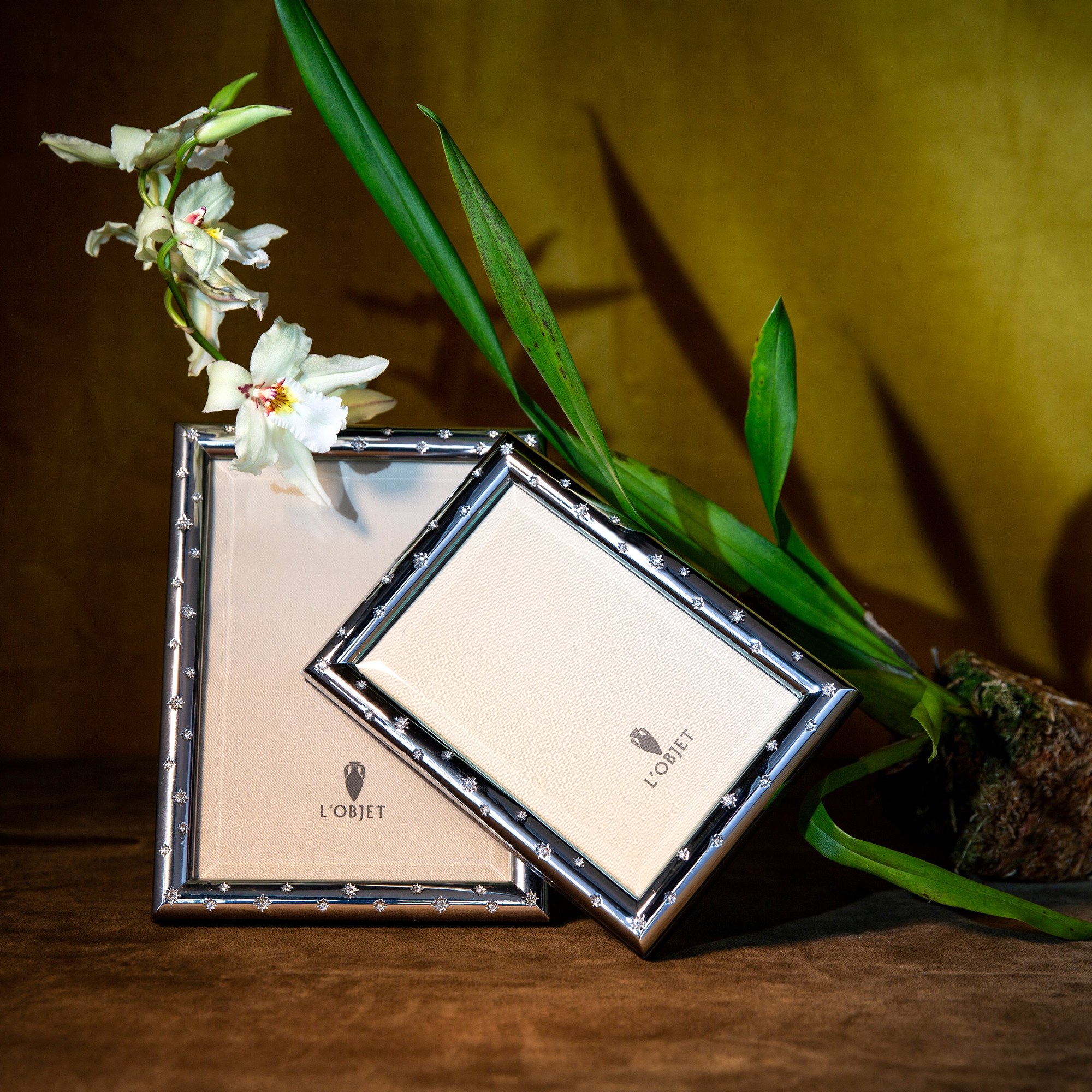Stars — Frame for 5×7 Photo, Platinum 2