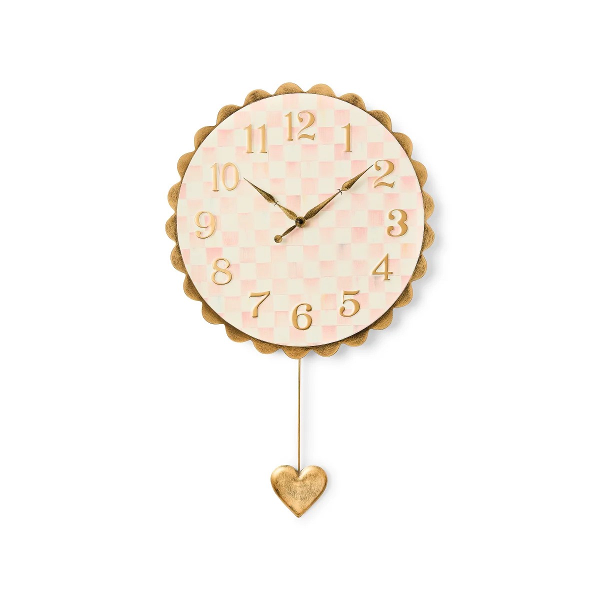 Mackenzie Childs ROSY CHECK SCHOOL-CLOCK 2