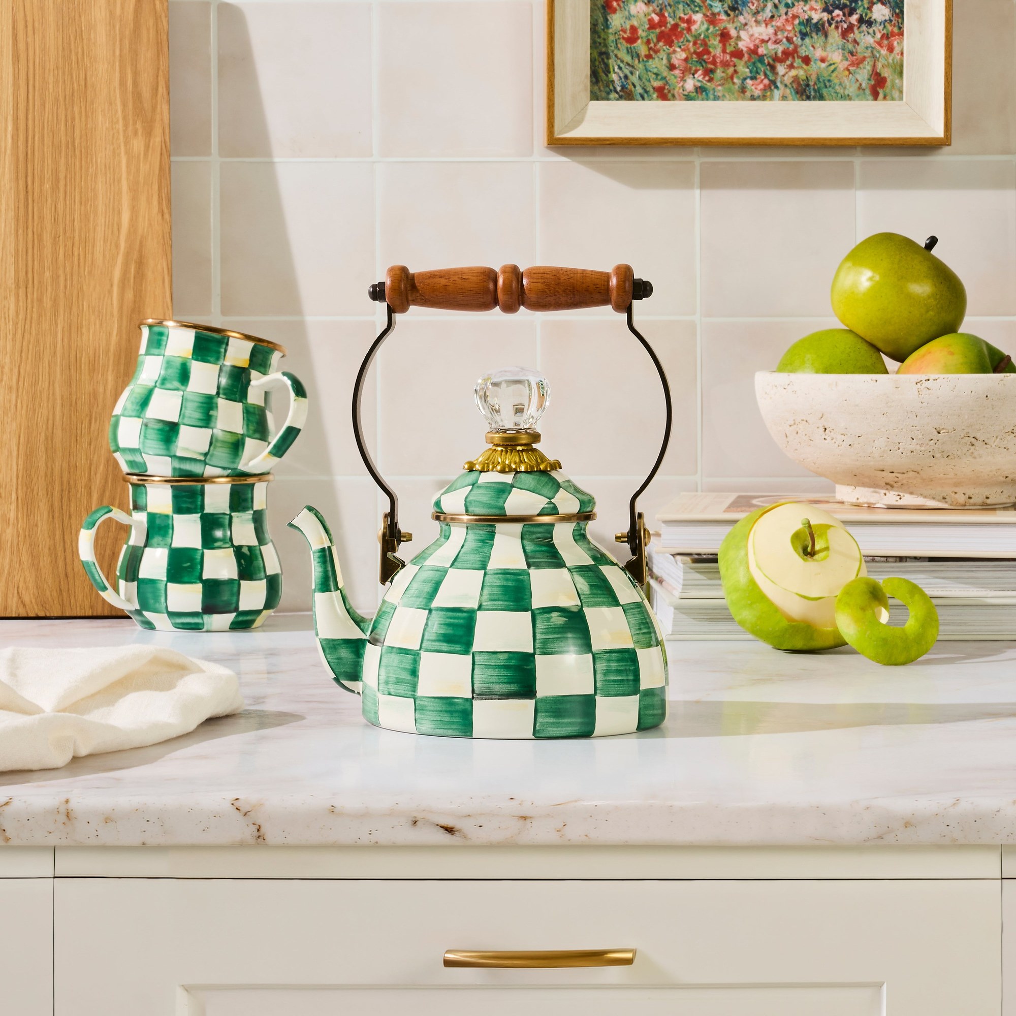 Emerald Check — Tea Kettle, 0.95 L 2