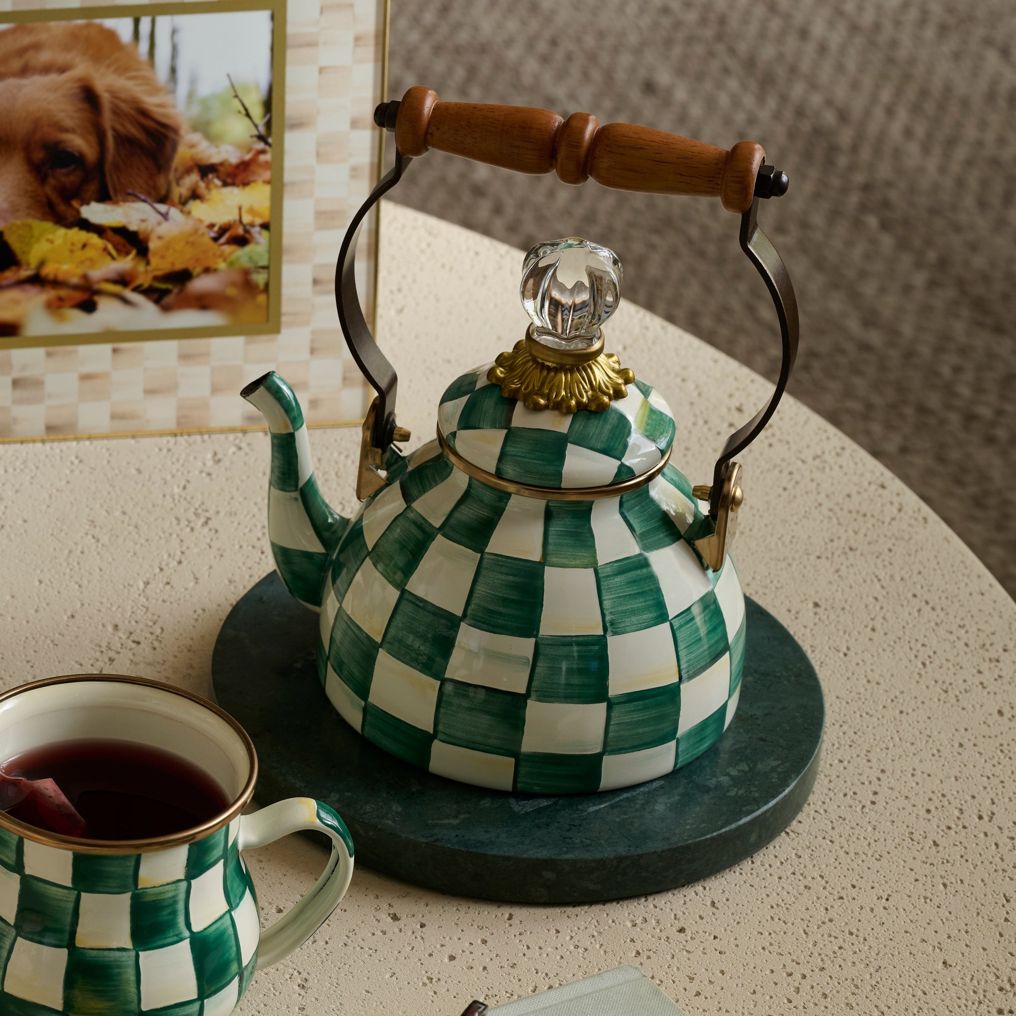 Emerald Check — Tea Kettle, 0.95 L 3