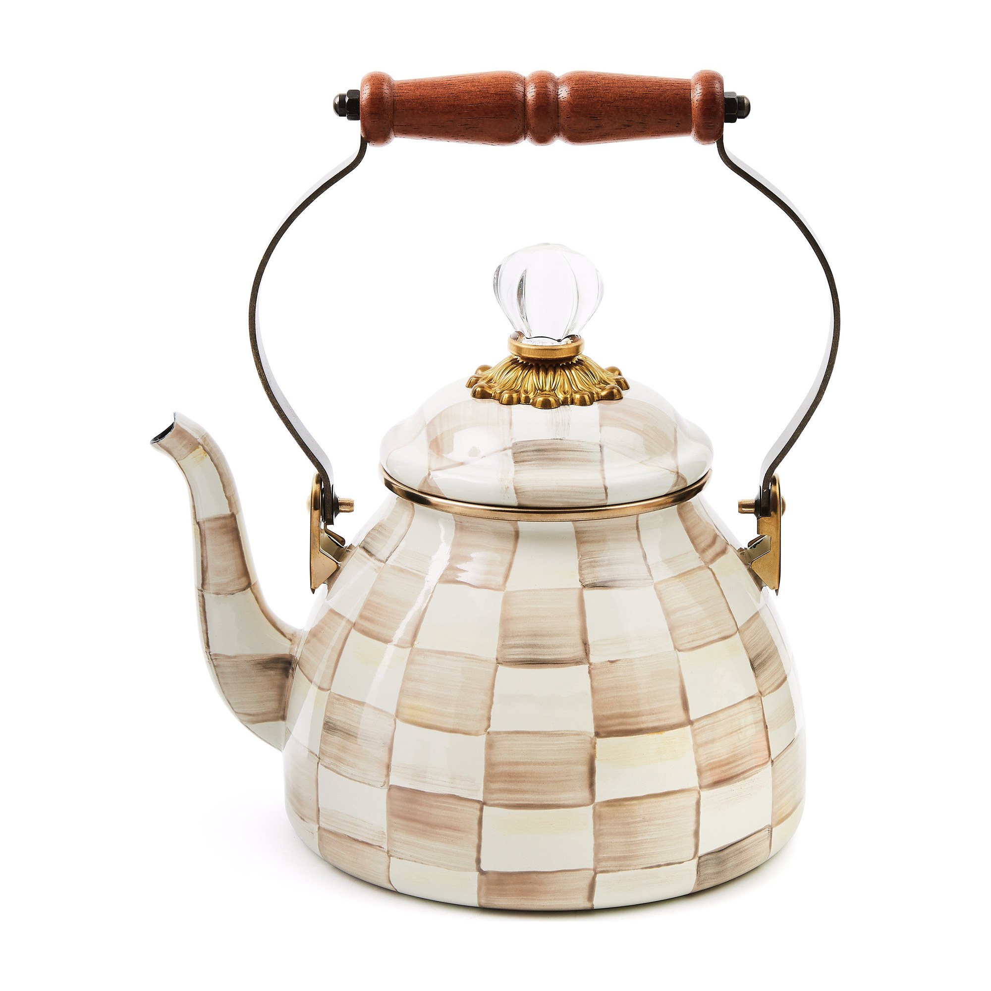Mocha Check — Tea Kettle, 1.89 L