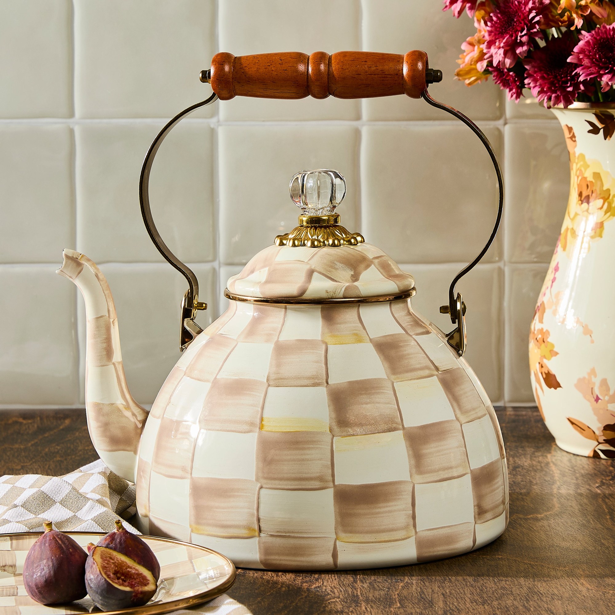 Mocha Check — Tea Kettle, 2.84 L 5