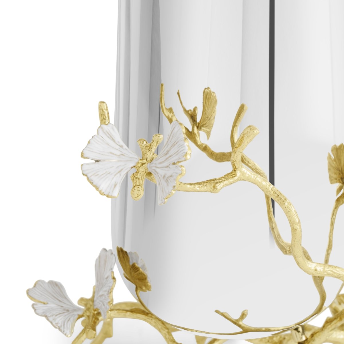 Butterfly Ginkgo Gold — Vase 7