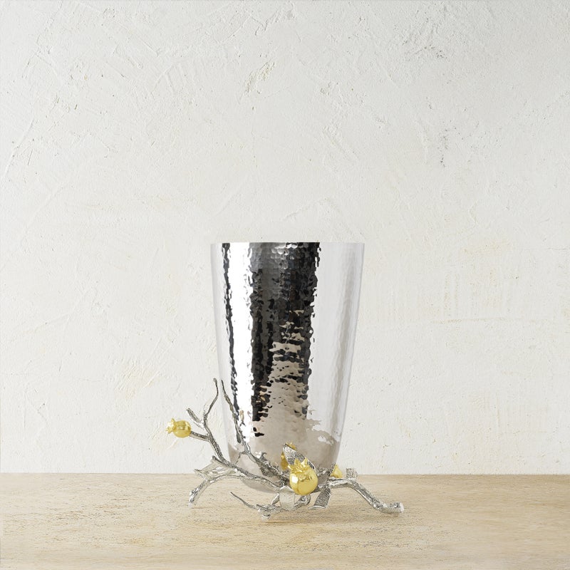Pomegranate Silver & Gold — Vase 2