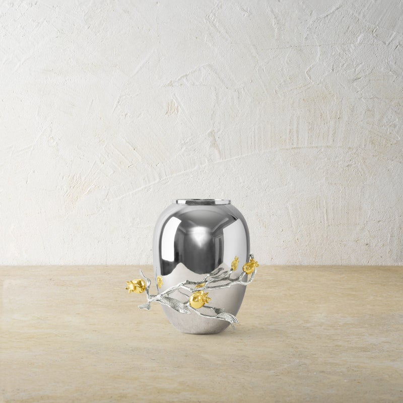 Pomegranate Silver & Gold — Vase 5