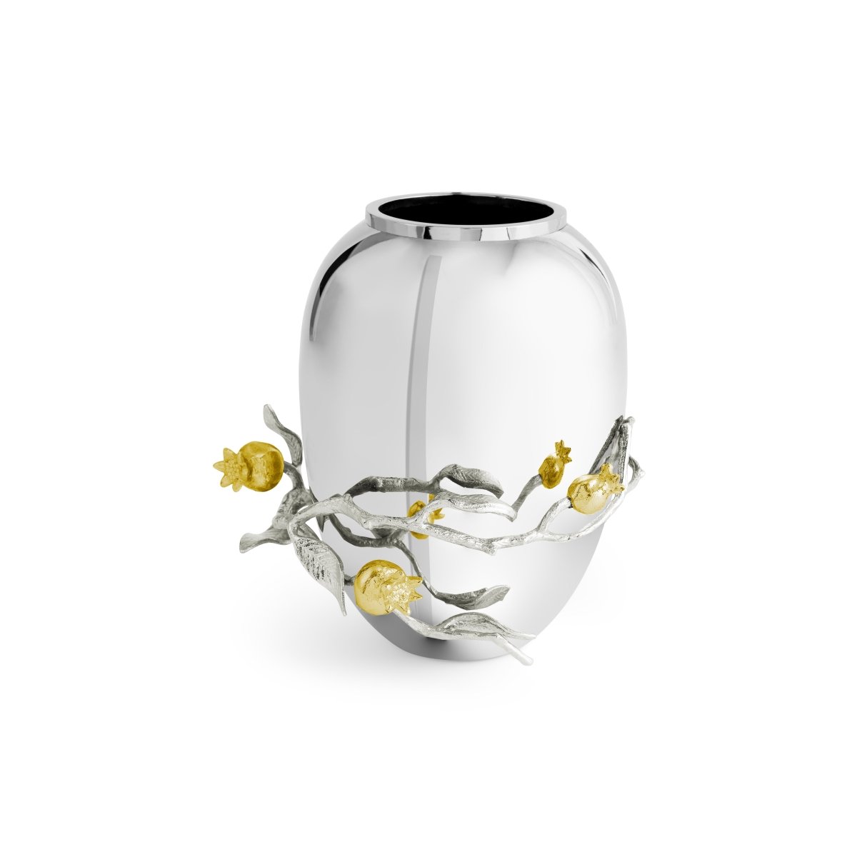 Pomegranate Silver & Gold — Vase 7