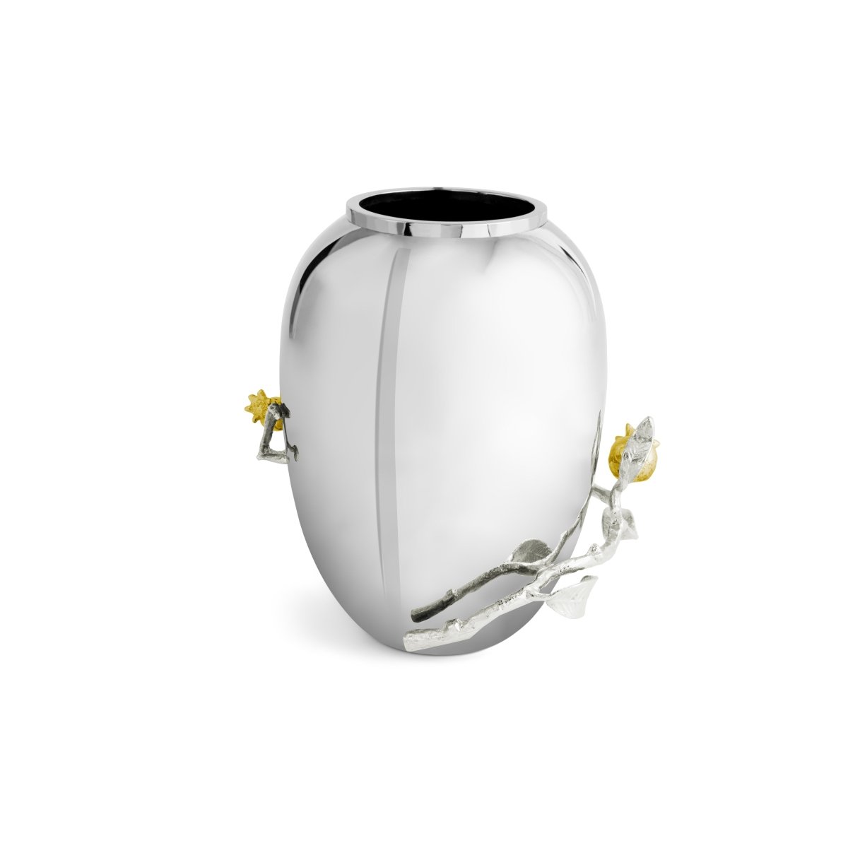 Pomegranate Silver & Gold — Vase 8