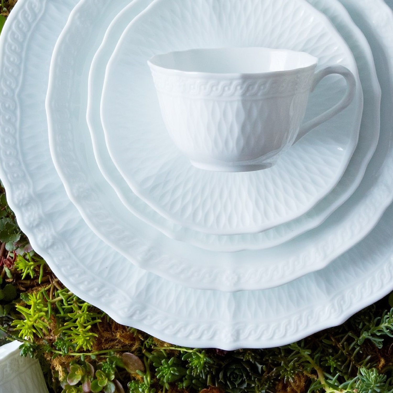 Cher Blanc Dinner Set for One – 5 pcs by Noritake