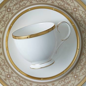 Rochelle Gold Dinner Set for One – 5 pcs by Noritake.