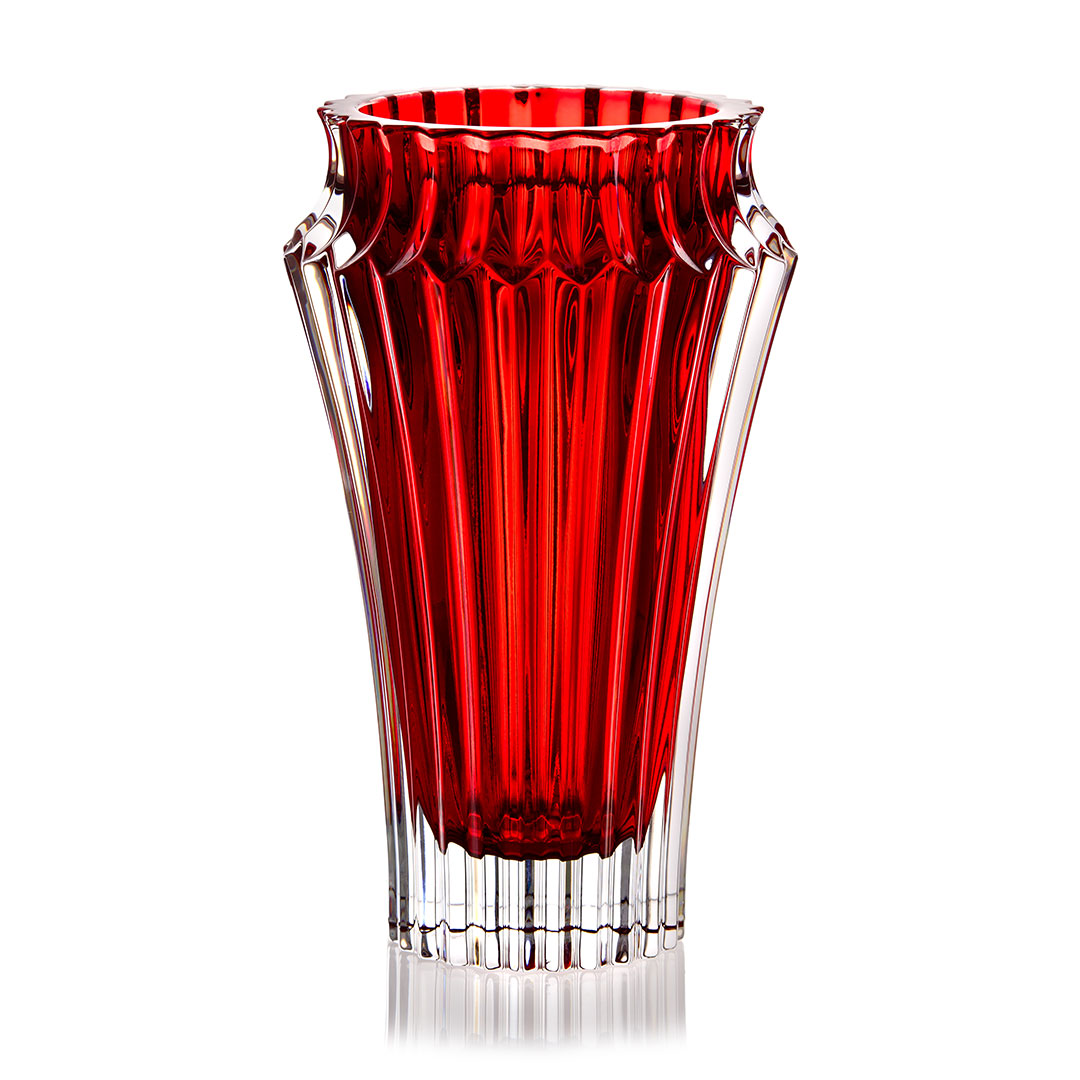 Rogaska Vase 25cm Crown Jewel Red