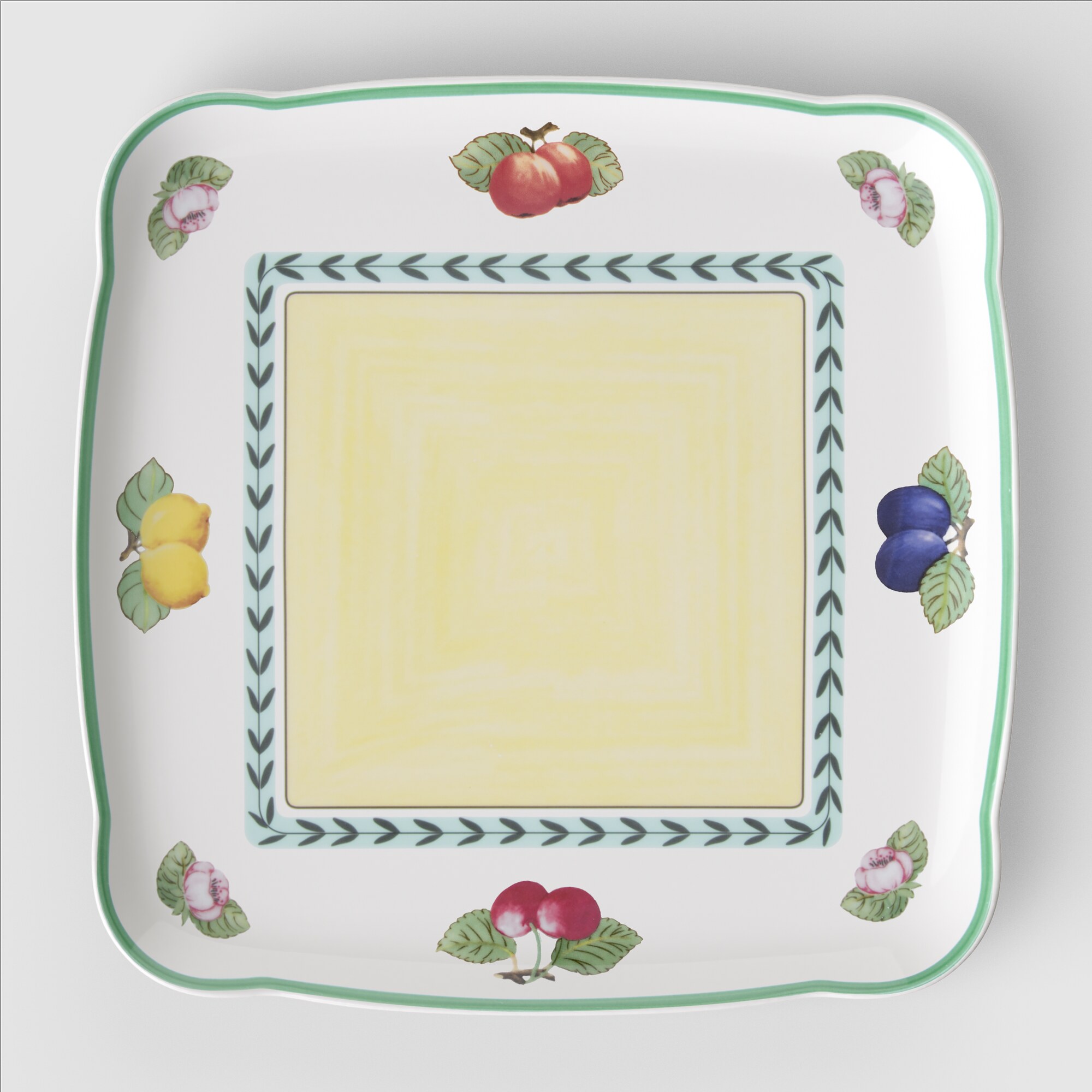 French Garden — Square Serving Platter 2